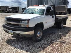 2003 Chevrolet Silverado 3500 4x4 Flatbed Pickup 