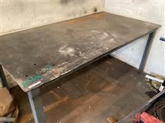 6' X 3' Steel Table 