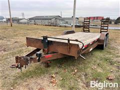 2012 Finish Line 4WH 8.5X18 T/A Flatbed Trailer 