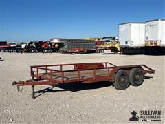 Shop Built 16' T/A Flatbed Trailer 