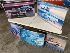1985 GM Dealership Advertising Car & Truck Framed Pictures 