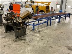 Wellsaw 1016 Horizontal Band Saw W/ Conveyor Tables 