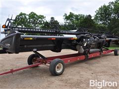 2016 MacDon FD75D 40' Flex Draper Header W/Header Trailer 