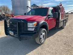 2011 Ford F550 4x4 Flatbed Service Truck 