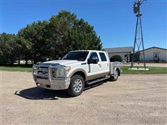 2011 Ford F250 King Ranch 4x4 Crew Cab Flatbed Service Pickup 