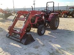 Mahindra 6065 2WD Compact Utility Tractor W/Loader 