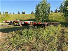 1985 Transcraft TL90K-45 T/A Spread Axle Flatbed Trailer 