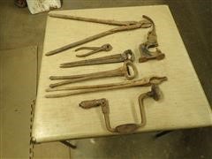 Antique Forge And Other Tools 