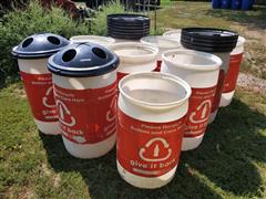 Recycling Barrel Containers 