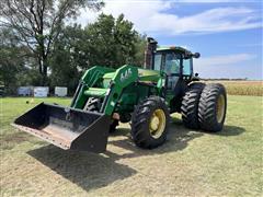 1984 John Deere 4850 MFWD Tractor W/Koyker 645 Loader 