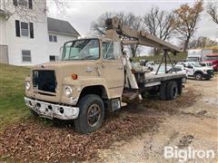 1985 Ford 8000 S/A Diesel Boom Truck W/National Crane 