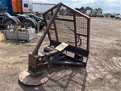 Homemade Skid Steer Mounted Tree Saw 