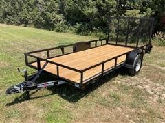 2022 Double A 7714S S/A Utility Trailer 