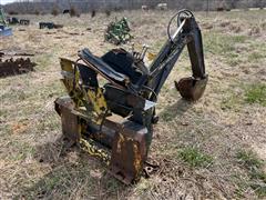 New Holland D-100 Skid Loader Mounted Backhoe 