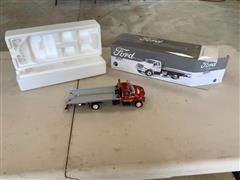 Ford F650 First Gear 1:34 Flatbed Truck W/Miller Industries Slide Back Carrier 