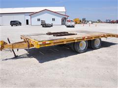 Shop Built 20' T/A Flatbed Tilt-deck Trailer 