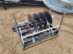 JCT Post Hole Auger Skid Steer Attachment 