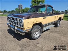 1979 Dodge Power Wagon 150 Short Box 4x4 Pickup 