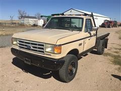 1991 Ford F350 Custom Diesel 4x4 Pickup 