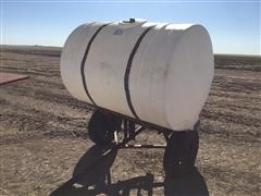 500-Gallon Poly Tank On 2-Wheel Cart 