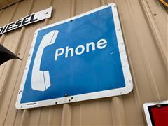 Metal Phone Sign 