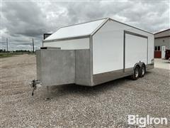 2016 Jimglo Elite T/A Enclosed Car Trailer 