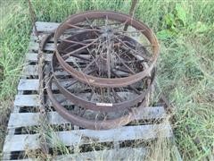 Antique Implement Steel Wheels 