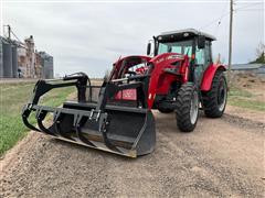 2010 Massey Ferguson 2680 MFWD Tractor W/Grapple Loader 