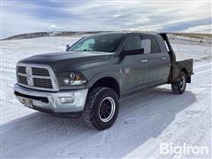 2011 RAM 2500 HD 4x4 Crew Cab Flatbed Pickup 