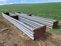 Mack Steel Bottomless Guardrail Feed Bunks 