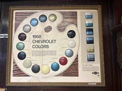 1968 Chevrolet Colors Display 