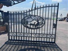 2023 Greatbear 20' Bi-Parting Wrought Iron Gate 