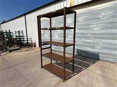 Shop Built 5 Row Shelf 