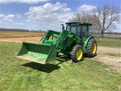 2017 John Deere 5075E MFWD Tractor W/Quick Attach Loader 