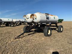 Semco 1,000 Gallon Dual Anhydrous Tanks On Duo-Lift Running Gear 