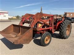 1977 International 574 2WD Utility Tractor W/ Westendorf Loader 