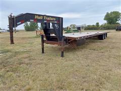 2018 Hull 42' T/A Flatbed Trailer W/Hydraulic Dovetail 