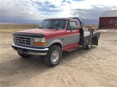 1995 Ford F250 4x4 Pickup W/Bale Bed 