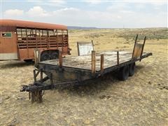 T/A Homemade Flatbed Trailer 