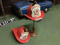 Texaco Fire Chief Plastic Fireman’s Helmets 