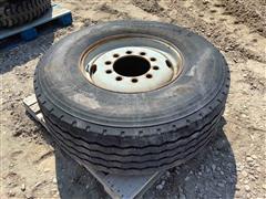 425/65R22.5 Truck Tire & Rim 