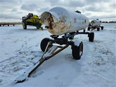 1000-Gallon Anhydrous Tank W/Running Gear 