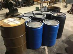 Poly Drums W/Lids & Clamps 