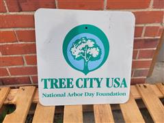 Nebraska Tree City Road Sign 