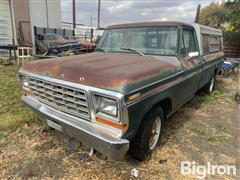 1979 Ford F100 Custom 2WD Pickup W/Camper 