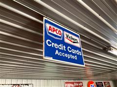 Apco /Vickers Metal Sign 