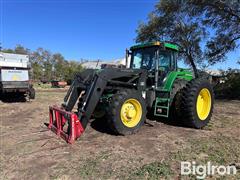 2001 John Deere 7810 MFWD Tractor W/Loader 