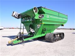 J&M 1150 Grain Storm Tracked Grain Cart 