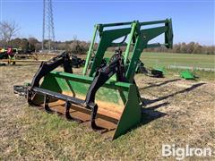 John Deere H480 Front End Loader w/ Grappler Bucket 