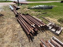 Fenceline Steel Pipe Posts 